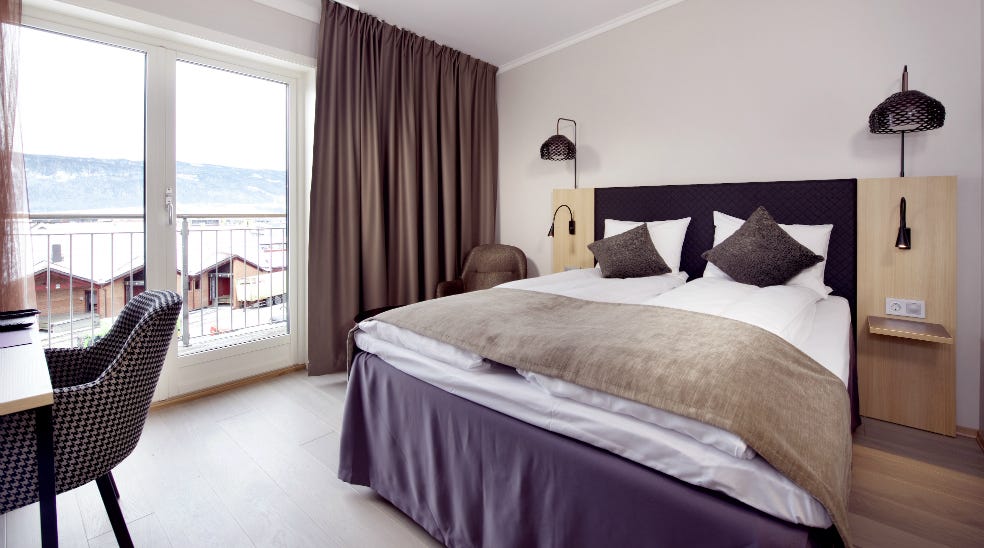 Standard dubbelrum med utsikt på Clarion Collection Hotel Hammer i Lillehammer