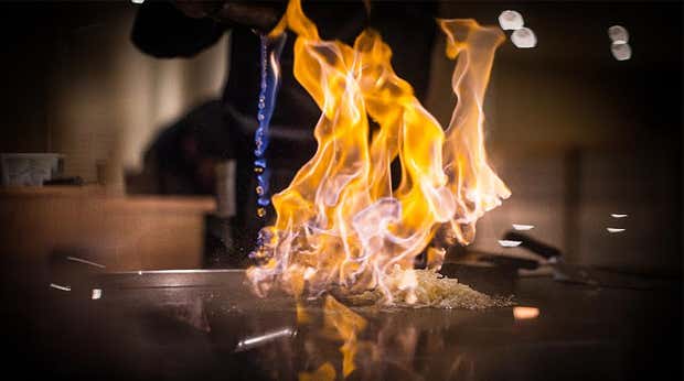 Mat som flamberas på Yasuragi, Nordic Choice Hotels